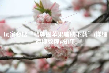 玩家必搜“赣牌圈苹果辅助下载	”(详细透视教程)-知乎