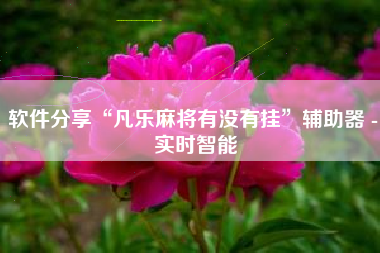 软件分享“凡乐麻将有没有挂”辅助器 - 实时智能