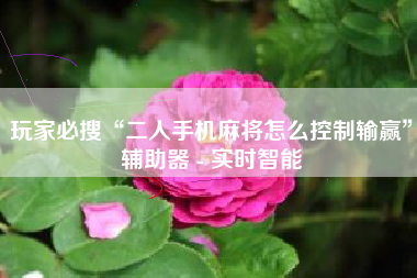 玩家必搜“二人手机麻将怎么控制输赢”辅助器 - 实时智能