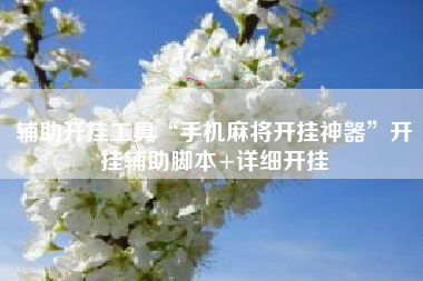 辅助开挂工具“手机麻将开挂神器”开挂辅助脚本+详细开挂