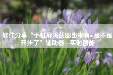 软件分享“手机麻将截图出来有ai是不是开挂了”辅助器 - 实时智能