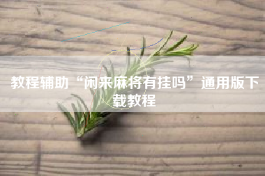 教程辅助“闲来麻将有挂吗”通用版下载教程