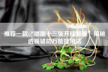 推荐一款“嘟嘟十三张开挂教程”揭秘透视辅助万能挂用法