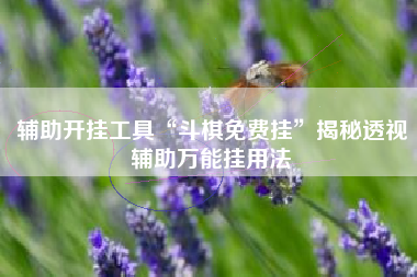 辅助开挂工具“斗棋免费挂”揭秘透视辅助万能挂用法