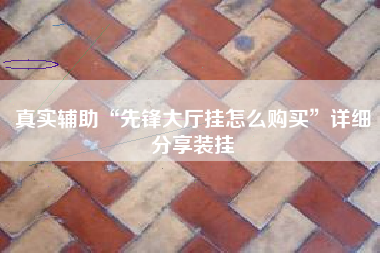 真实辅助“先锋大厅挂怎么购买	”详细分享装挂