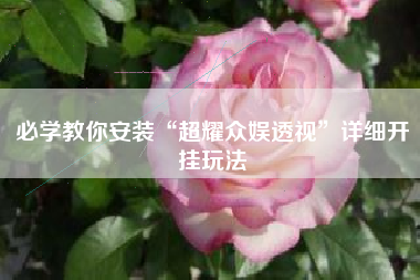 必学教你安装“超耀众娱透视”详细开挂玩法