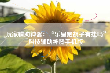 玩家辅助神器：“乐星跑胡子有挂吗	”科技辅助神器手机版