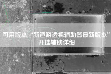 可用版本“新道游透视辅助器最新版本	”开挂辅助详细