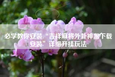 必学教你安装“吉祥麻将外卦神器下载安装”详细开挂玩法