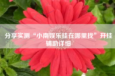 分享实测“小南娱乐挂在哪里找	”开挂辅助详细