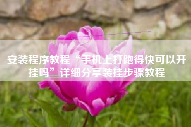 安装程序教程“手机上打跑得快可以开挂吗”详细分享装挂步骤教程