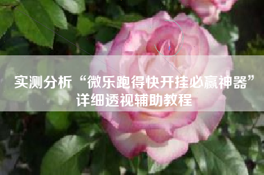 实测分析“微乐跑得快开挂必赢神器	”详细透视辅助教程