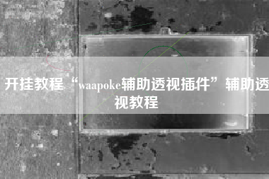 开挂教程“waapoke辅助透视插件”辅助透视教程