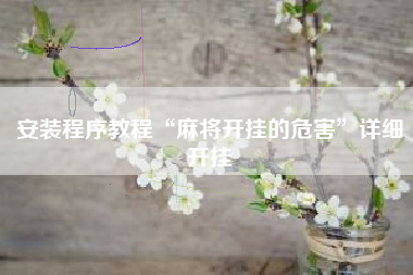 安装程序教程“麻将开挂的危害”详细开挂