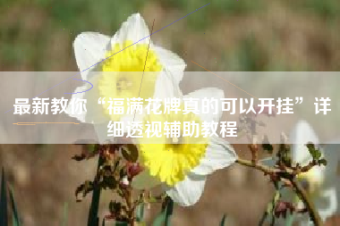 最新教你“福满花牌真的可以开挂”详细透视辅助教程
