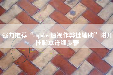 强力推荐“aapoker透视作弊挂辅助”附开挂脚本详细步骤