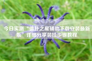 今日实测“德扑之星辅助下载安装最新版”详细分享装挂步骤教程