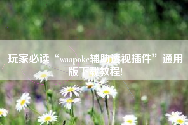 玩家必读“waapoke辅助透视插件	”通用版下载教程!
