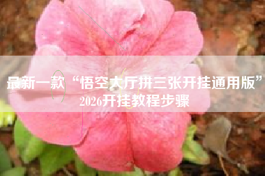 最新一款“悟空大厅拼三张开挂通用版	”2026开挂教程步骤