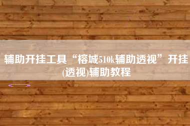辅助开挂工具“榕城510k辅助透视	”开挂(透视)辅助教程