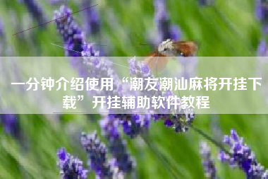 一分钟介绍使用“潮友潮汕麻将开挂下载”开挂辅助软件教程